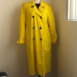 ESCADA Vintage Yellow Trench Coat size 38 (host pick)